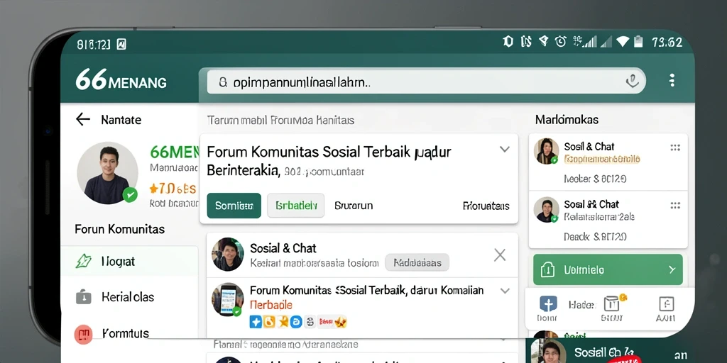 Tampilan antarmuka aplikasi 66MENANG yang interaktif dan ramah pengguna.