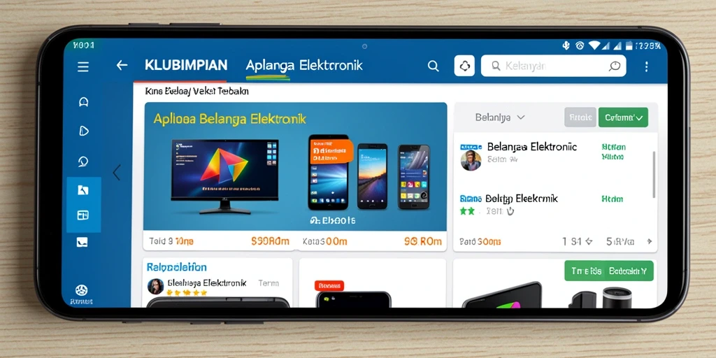Antarmuka aplikasi KLUBIMPIAN yang menarik dan mudah digunakan.